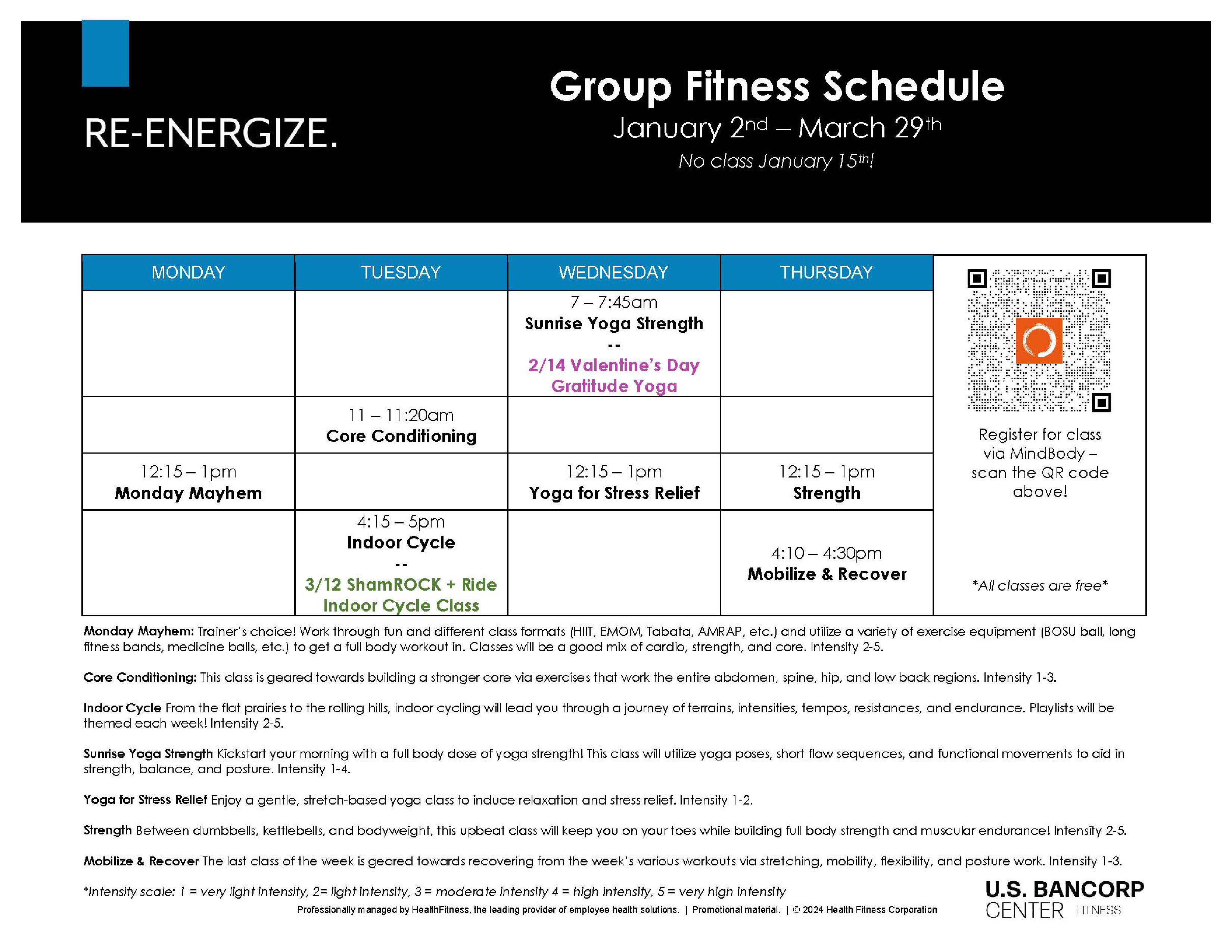 Exercise Schedule Image